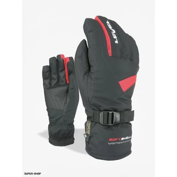 Level Hero férfi kesztyű Black Red