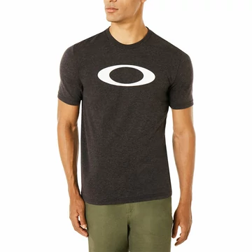 Oakley O-Bold Ellipse férfi póló Blackout Light Heather