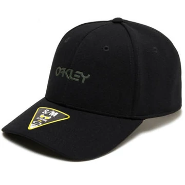 Oakley 6 Panel Stretch Metallic Hat baseball sapka Blackout