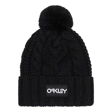 Oakley Harper Pom Beanie sapka Black White Logo