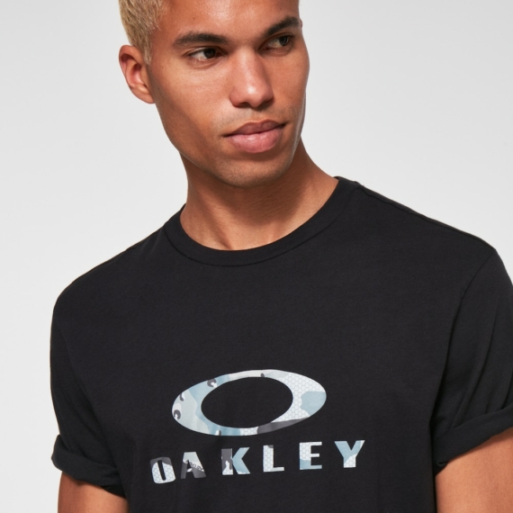 Oakley O Bark 2.0 férfi póló Black/ Camo Grey