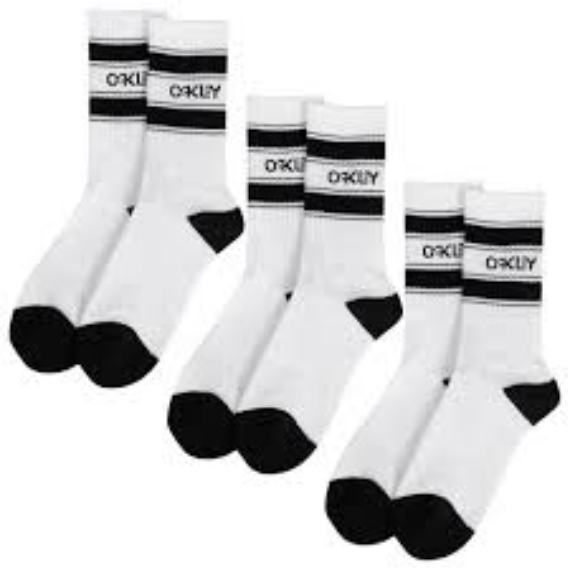 Oakley B1B Icon Socks (3 pár) férfi zokni White