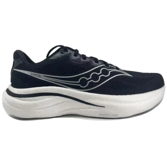 Saucony Ride 19 Wide férfi futócipő  Black Silver (széles lábfejre)