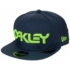 Kép 1/4 - Oakley 6 Panel Hat Logo Neon baseball sapka Blackout